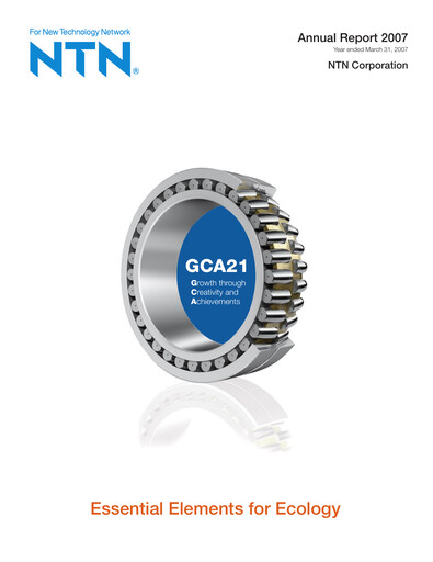 Miniature NTN Corporation Rapport annuel 2007