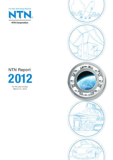 Miniature NTN Corporation Rapport annuel 2012