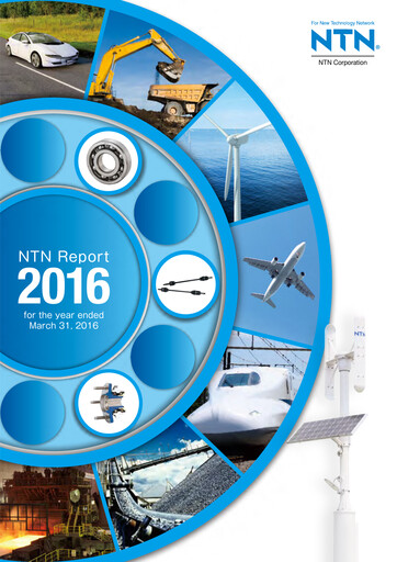 Miniature NTN Corporation Rapport annuel 2016