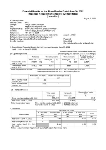 Thumbnail NTN Corporation Quarterly Report 2022-q1