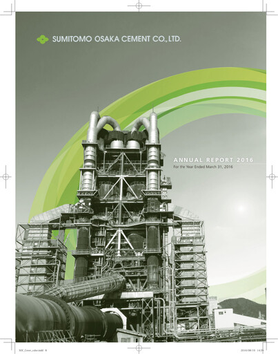 Thumbnail Sumitomo Osaka Cement Annual Report 2016