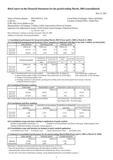 Thumbnail Dai-Dan Financial Statement fy2002