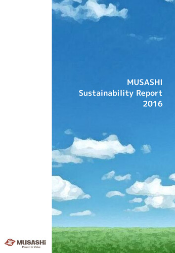 Miniature Musashi Seimitsu Industry Rapport de durabilité 2016