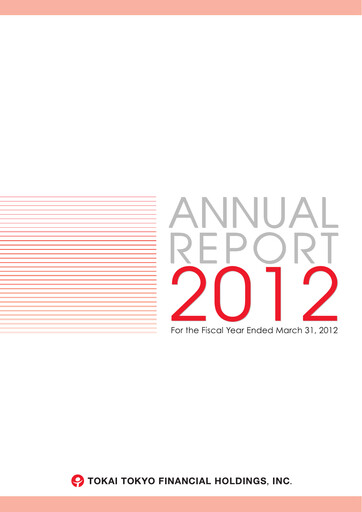 Thumbnail Tokai Tokyo Financial Holdings Annual Report 2012