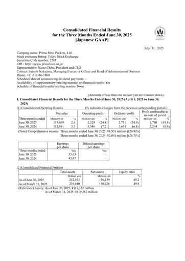 Thumbnail Prima Meat Packers Quarterly Report 2025-q1
