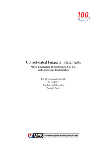 Thumbnail MITSUI E&S Financial Statement fy2017