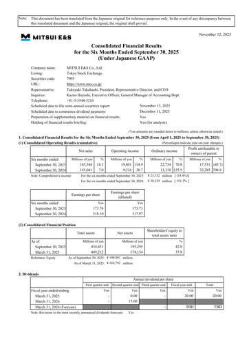 Vorschaubild MITSUI E&S Halbjahresbericht 2025-h1