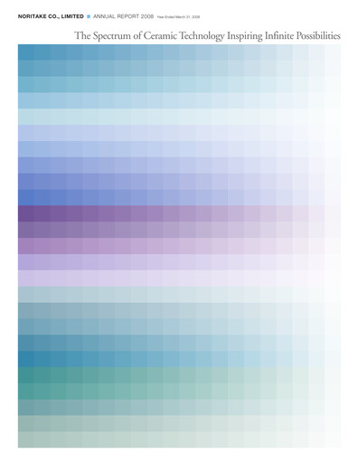 Thumbnail Noritake Annual Report 2008