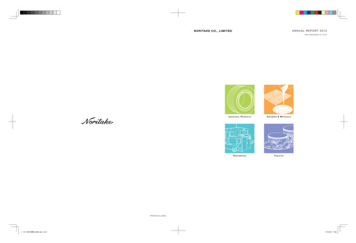 Thumbnail Noritake Annual Report 2012