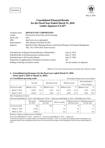 Miniature Riso Kagaku Corporation Bilan financier fy2016