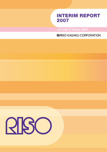 Vorschaubild Riso Kagaku Corporation Halbjahresbericht 2007-h1