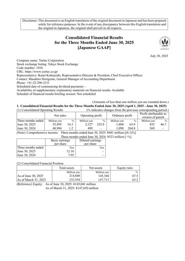 Thumbnail Yurtec Corporation Quarterly Report 2026-q1
