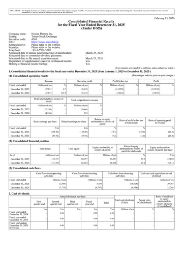 Vorschaubild Nxera Pharma Finanzmitteilung 2025