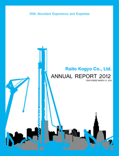 Thumbnail Raito Kogyo Annual Report 2012