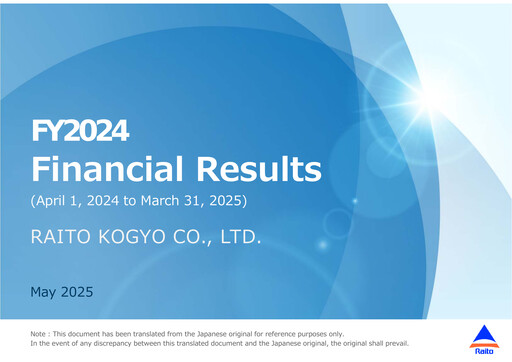 Thumbnail Raito Kogyo Financial Report 2024
