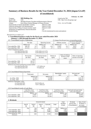 Thumbnail SBS Holdings Financial Statement 2024
