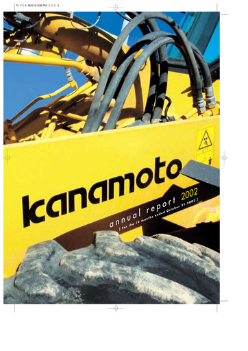 Thumbnail Kanamoto Annual Report 2002