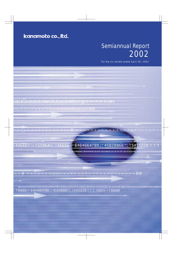 Thumbnail Kanamoto Half-year Report 2002-h1