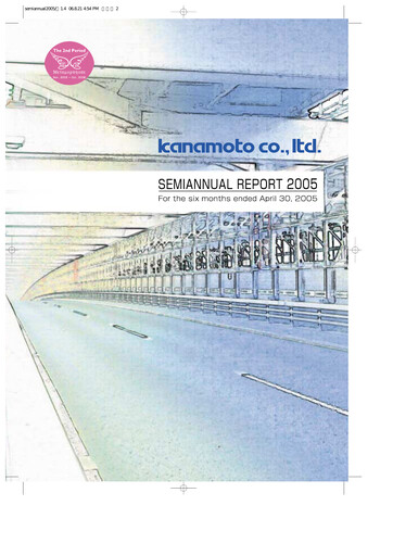 Thumbnail Kanamoto Half-year Report 2005-h1