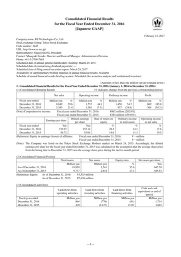 Thumbnail RS Technologies Financial Statement 2016