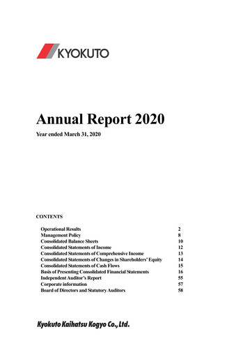 Thumbnail Kyokuto Kaihatsu Kogyo Annual Report 2020