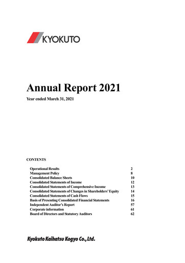 Thumbnail Kyokuto Kaihatsu Kogyo Annual Report 2021