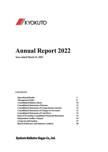 Thumbnail Kyokuto Kaihatsu Kogyo Annual Report 2022