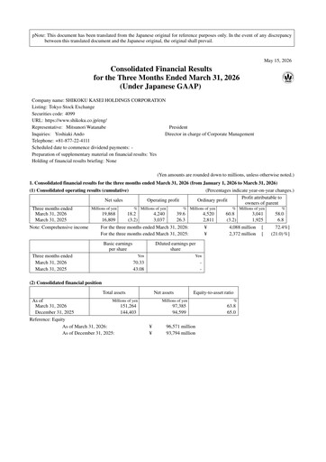 Thumbnail Shikoku Kasei Holdings Corp Quarterly Report 2026-q1