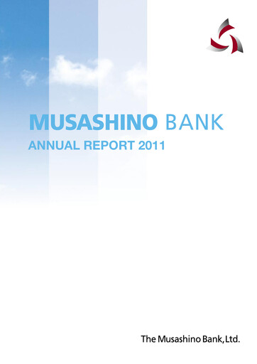 Thumbnail The Musashino Bank Annual Report 2011