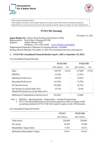 Thumbnail Japan Display Half-year Report 2021-h1