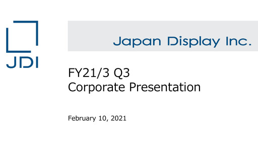 Thumbnail Japan Display Quarterly Report 2020-q3