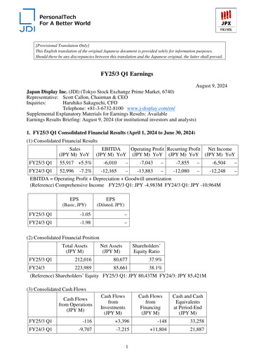 Thumbnail Japan Display Quarterly Report 2024-q1