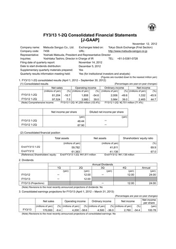 Thumbnail MATSUDA SANGYO Quarterly Report 2013-q2