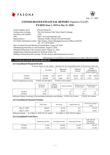 Thumbnail Pasona Group Financial Report 2020