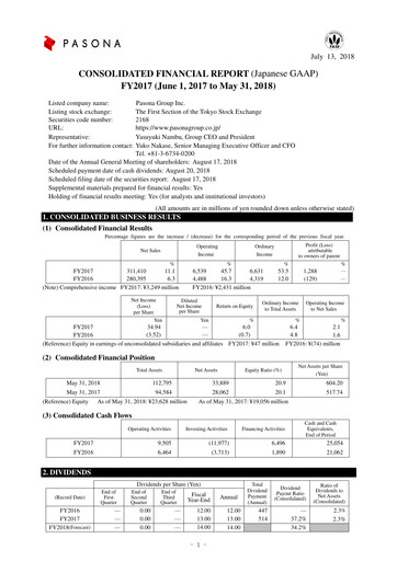 Thumbnail Pasona Group Financial Statement fy2017