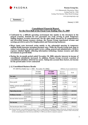 Thumbnail Pasona Group Half-year Report 2009-h1
