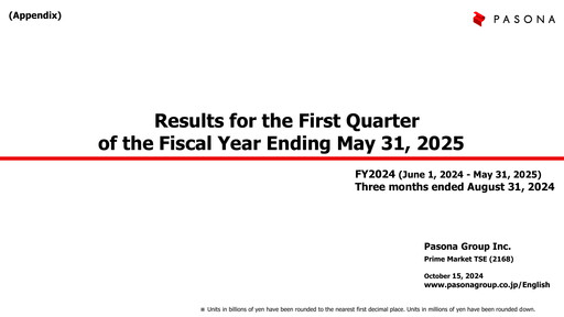 Thumbnail Pasona Group Quarterly Report 2025-q1