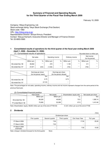 Thumbnail Hibiya Engineering Quarterly Report 2009-q3