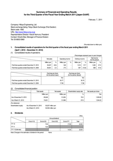Thumbnail Hibiya Engineering Quarterly Report 2011-q3