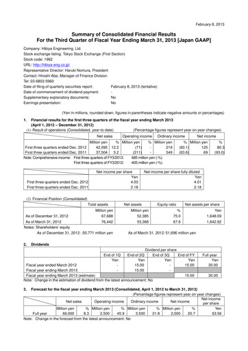 Thumbnail Hibiya Engineering Quarterly Report 2013-q3