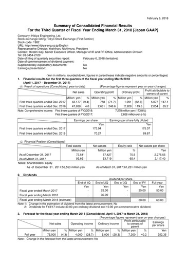 Thumbnail Hibiya Engineering Quarterly Report 2018-q3