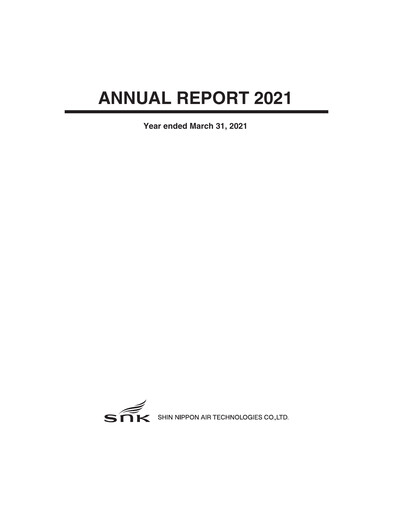 Thumbnail Shin Nippon Air Technologies Annual Report 2021