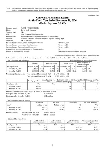 Thumbnail Nachi-Fujikoshi Financial Statement fy2025