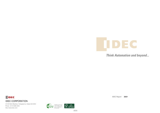 Thumbnail IDEC Corporation Annual Report fy2021