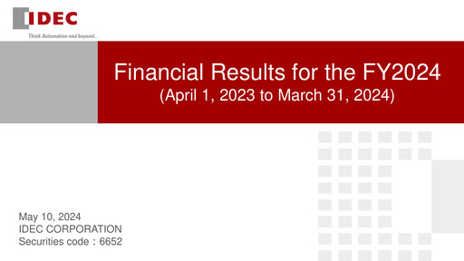 Thumbnail IDEC Corporation Financial Statement fy2024