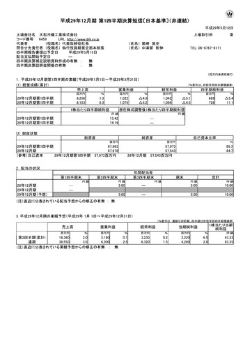 Thumbnail Daiwa Industries Quarterly Report 2017-q1