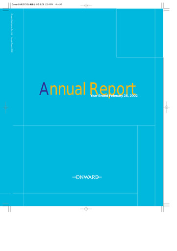 Thumbnail Onward Holdings Co., Ltd. Annual Report 2002
