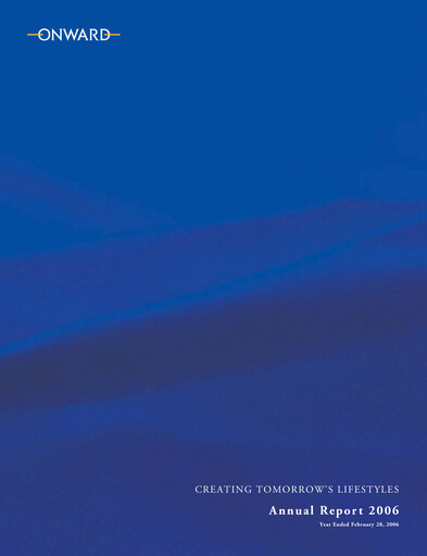 Thumbnail Onward Holdings Co., Ltd. Annual Report 2006