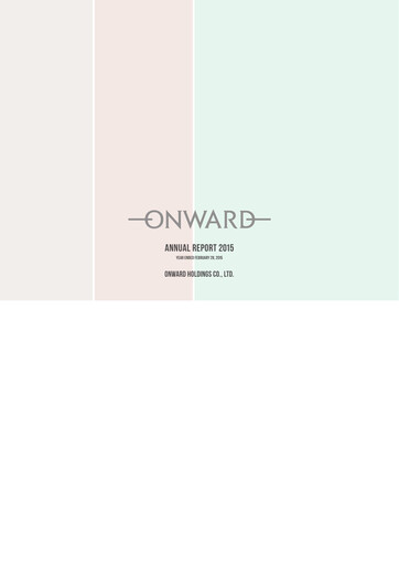 Thumbnail Onward Holdings Co., Ltd. Annual Report 2015