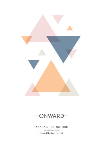 Thumbnail Onward Holdings Co., Ltd. Annual Report 2018